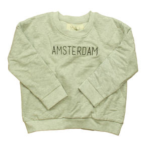 Mint Mini Mall Unisex Gray Long Sleeve Shirt size: 12-24 Months